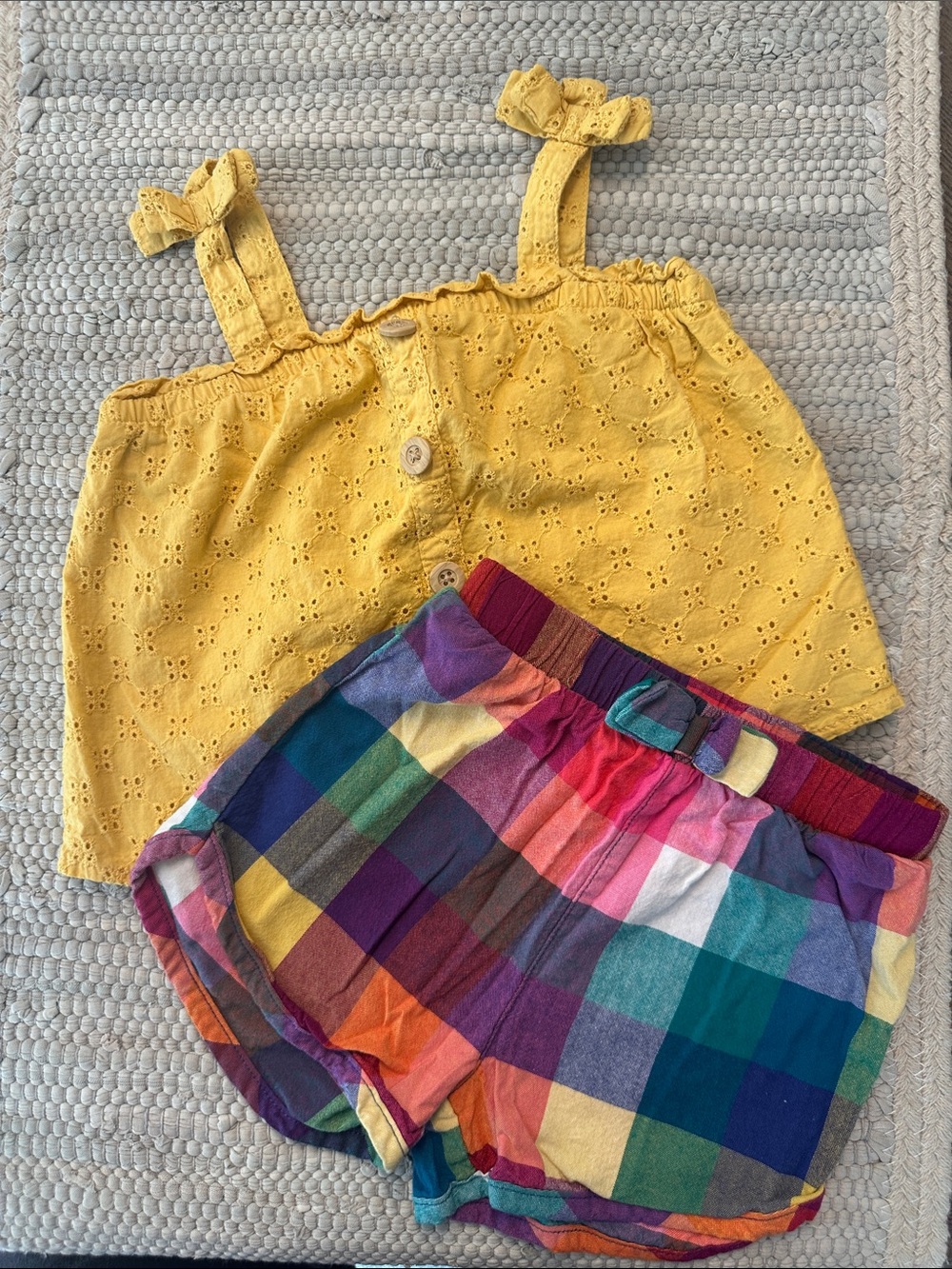 Wonder Nation Girls matching summer top and shorts size 3T